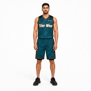 Uniforme de Baloncesto Unisex Premium para el Día del Partido, Ligero, Transpirable, Sublimado, de Poliéster de Alto Rendimiento, Sin Mangas - Product Image 1