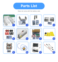 SZXUBA HiTHIUM 51.2V 280Ah Kit Unité 16S 200A Bms Empilable Semi-Fini 15kWh Solaire LiFePO4 10000 Lithium Ion Batteries Pack