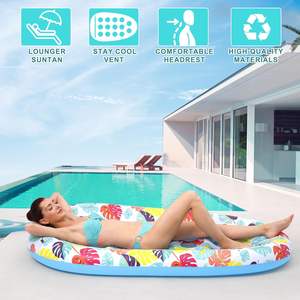 Flotador Inflable para Piscina con Estampado de Hojas Tropicales de PVC, en Forma de Zapatilla - Product Image 5