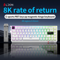 LDON 68 Keys Magnetic Switch Keyboard 8000Hz Wired USB RGB PBT Keycaps for PC Gaming New Aluminum Alloy Mechanical for Desktop