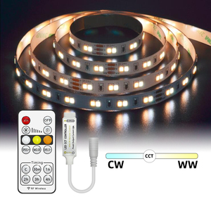 Mini <span class=keywords><strong>LED</strong></span> CCT điều khiển từ xa DC 5V 12V 24V 8A 2CH kép màu <span class=keywords><strong>Dimmer</strong></span> với từ xa không dây RF 16 phím thời gian Thiết lập thời gian điều chỉnh thời gian - Product Image 5