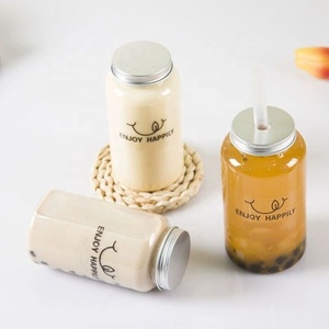 Botellas de PET Reciclables para Jugos Fríos, Leche, Plástico de Grado Alimenticio, Botella de Agua de 500 ml con Tapa Sellada - Product Image 4