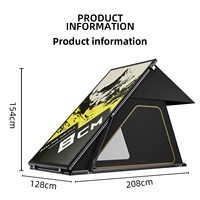Carpa de Techo Aerodinámica de Aluminio para Cuatro Estaciones, Carpa de Techo Rígida Desplegable para 2 Personas, Apertura Automática, Plegable, Completamente Sellada