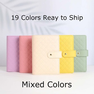 Yihe Meilleure Vente Portefeuilles-Classeurs de Budget 19 Couleurs A6 en Cuir Grainé Matelassé avec 6 Anneaux Dorés Reliure à Feuillets Mobiles - Product Image 2