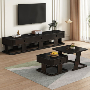 Meubles <span class=keywords><strong>de</strong></span> salon d'hôtel <span class=keywords><strong>de</strong></span> style industriel moderne à prix abordable, meuble TV et <span class=keywords><strong>table</strong></span> basse en <span class=keywords><strong>bois</strong></span> massif <span class=keywords><strong>de</strong></span> style nordique - Product Image 1