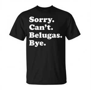 Camiseta Unisex de Ballena Beluga, Manga Corta, Cuello Redondo, Ropa Promocional para Adultos, Impresión por Serigrafía - Product Image 2