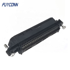 Connettore di modo RJ21 del passo <span class=keywords><strong>50</strong></span> di 2.16mm, connettore centronico maschio 50P del cavo IDC del campione di angolo diritto con tutta la cappa di plastica - Product Image 3
