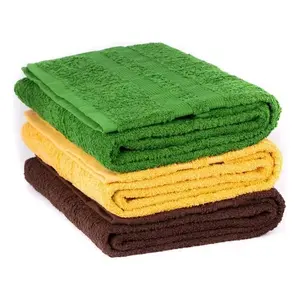 Paquete de Toallas de Algodón de Color Sólido, Toallas Rectangulares para Baño, Uso Doméstico - Product Image 3