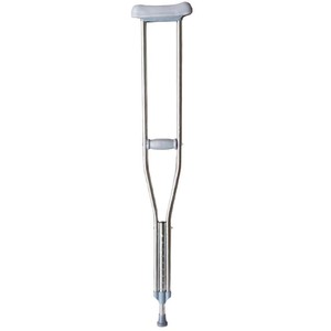 Donghan Stainless Steel Single Liter Crutch Adjustable Lightweight Underarm Walking Aid Rehabilitation Support - Product Image 1