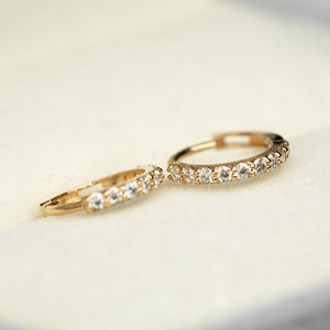 <span class=keywords><strong>2025</strong></span>ホットプロモーション割引価格14Kゴールド天然ダイヤモンド0.18ctラウンドブリリアントカットNGTC認定イヤリング女性用 - Product Image 6