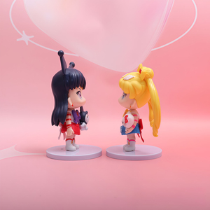 Set di 6 Action Figure <span class=keywords><strong>Anime</strong></span> Sailor Moon da 9-11CM, Decorazione Cartoon per Bambini - Product Image 5