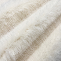 Hochwertiger 100% Polyester gestrickt Kunstnerz-Minkfell luxuriöser weicher Stoff für Damenmantel 75d Garnzahlen