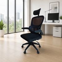Chaise de jeu ergonomique avec dossier en maille, accoudoirs rabattables, vente en gros d'usine, bonne qualité, pivotante, réglable en hauteur, chaise de bureau/ordinateur