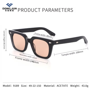 Popüler Özel Tasarım Güneş Gözlüğü Logolu Kadın Marka Tasarımcı Gözlükleri Dikdörtgen Güneş Gözlükleri Moda Erkek Vintage Asetat Güneş Gözlükleri - Product Image 2