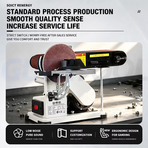 2-in-1 Belt Disc Sander Electric <b>Bench</b> Grinder Sanding Polishing Machine for Wood Metal Grinding DIY Workshop <b>Tools</b> - Product Image 5