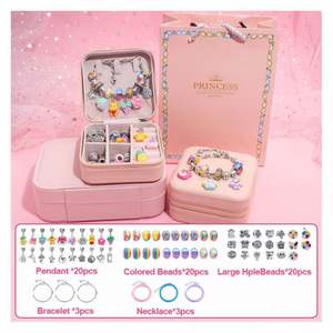 Pulsera de cuentas de acero inoxidable de moda para mujer, abalorios de moda impermeables de alta calidad, regalo único de 66 piezas, juguetes para hacer joyas - Product Image 3