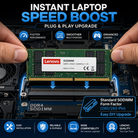 Mémoire RAM d'origine Lenovo pour ordinateur de bureau 8 Go 16 Go 32 Go 2666 MHz 3200 MHz 4800 MHz 5600 MHz DDR4 DDR5 UDIMM Plug and Play pour PC de bureau