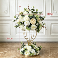 Arche de mariage en fleurs artificielles en soie blanche, rose, faite à la main, pour mariage et décoration, arche en forme de corne, fleurs de fond, décoration de mariage