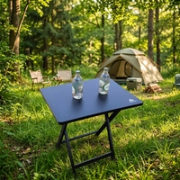 Table pliante compacte et légère en aluminium, moderne, imperméable, portable, pour pique-nique, camping, repas en plein air, mobilier d'extérieur