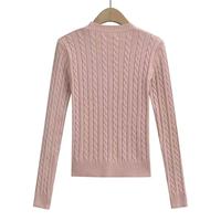 Nouvelle Arrivée Pull Long Tricoté Col Rond pour Femme Style Chinois Classique Chaud Décontracté Vêtement d'extérieur Hiver 100% Acrylique