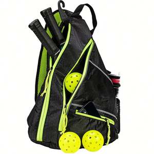 Mochila Personalizada para Raqueta de Pickleball, Bolsa Bandolera Ajustable, Porta Botella de Agua, Almacenamiento Acolchado, 30-40L - Product Image 1