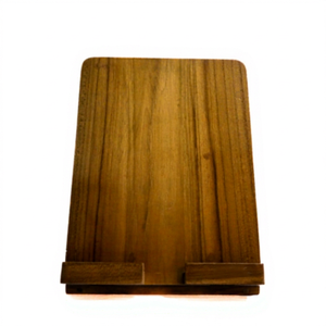 Teak Wooden Handmade <b>Tablet</b> PC <b>Stand</b> Foldable Desktop Holder Natural Wood Beige Name Sign Display <b>Stand</b> for Kitchen Counter Desk - Product Image 1
