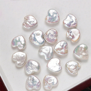 Joyería de perlas de corazón de agua dulce de alta calidad, pendientes blancos y rosas de alto brillo, collares colgantes, precio al por mayor de fábrica - Product Image 3