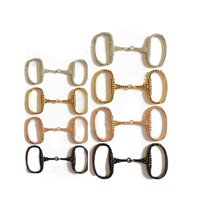 Ceinture équestre élastique de 1,5 pouce (4 cm de large) avec mors de cheval en strass, logo personnalisé gravé, sans quantité minimale de commande