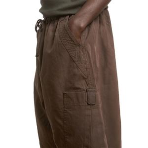 Pantalones Cortos Holgados de Moda con Seis Bolsillos para Hombre, Color Marrón, Estilo Cargo, Pantalones Cortos Holgados de Paracaídas, Fabricante de Ropa Urbana - Product Image 2