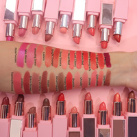 Rouge à Lèvres Mat Velours Nude Crème Végétalien Imperméable Longue Tenue Maquillage Marque Privée Cosmétiques en Gros