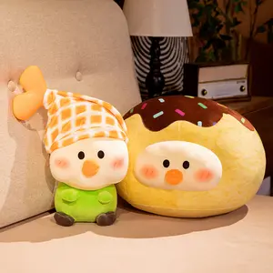 Yeni tasarım kawaii japon gıda peluş yastık suşi atmak yastık dolması somon yumuşak peluş karikatür Donut yatak yastıklar