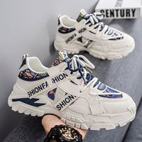 Chaussures de marche pour adolescents style streetwear, vente en ligne, modèle explosif des célébrités, chaussures pour hommes, design tendance, baskets décontractées en maille