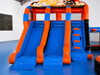Château Gonflable avec Toboggan pour Enfants, Idéal pour Fêtes, Aire de Jeux Extérieure Commerciale, Vente en Gros Direct Usine