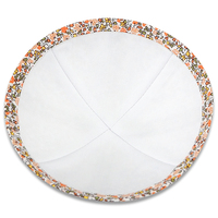 Calico Kippah logotipo bordado personalizado kippot judío regalos de boda Calico Yamulka judaísmo Kipot Skullcap