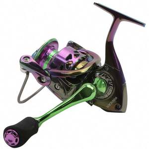 Carrete de pesca giratorio Ultra suave, arrastre máximo, ligero, 14 + 1BB, para transmitir, río, lago, pesca, Metal, Plástico - Product Image 3