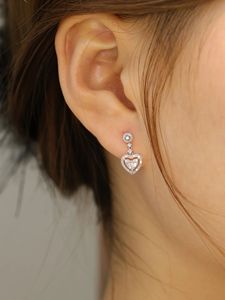 ต่างหูเพชรทองคำ 18k รุ่นหรูหราจาก Xinfly คอลเลคชั่นใหม่ ชุดเครื่องประดับเจ้าสาวสำหรับงานแต่งงาน ของขวัญ ป้องกันการแพ้ เหมาะสำหรับผิวแพ้ง่าย - Product Image 4