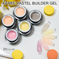 Gel de construction pour ongles TPO Free Pastel, gel dur non toxique, fournisseur de gel pour ongles, sans HEMA, logo personnalisé, marque privée, gel d'extension