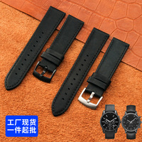 Compatible avec les bracelets de montre en cuir véritable pour hommes Armani AR1692 1694 1732 1828 2075 AX2098 20 22