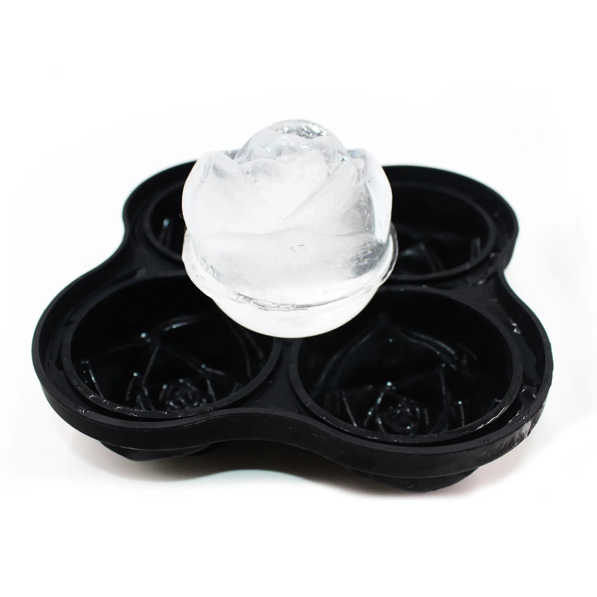 RTS Rose Ice Maker Ice Cream Mold Stocked Feature Ice Cube Trays with Removable Lids Silicone Healthy Mold Kitchen