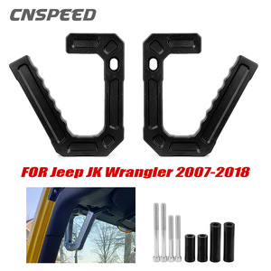 Poignée de porte en aluminium noire 151 mm arrière pour Jeep Wrangler 07-18 JK, accessoire intérieur - Product Image 5