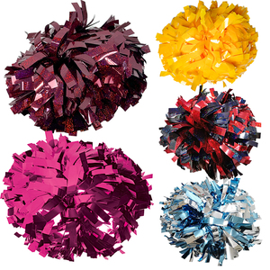 Màu xanh lá cây màu xanh lá cây mảnh cổ vũ POM Baton xử lý Holographic poms cổ vũ đào tạo cho đội - Product Image 6