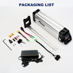 <span class=keywords><strong>Batterie</strong></span> de vélo électrique Adaluolo <span class=keywords><strong>36V</strong></span> 10AH Argent Pedelec Lithium-ion Amovible Chargeur 2 broches 200W <span class=keywords><strong>250W</strong></span> 350W Chine avec chargeur - Product Image 6