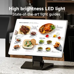 Регулируемое меню световая доска в ресторанном кафе рекламный стол Светодиодная коробка A3 A4 горизонтальное вертикальное настольное меню световая коробка