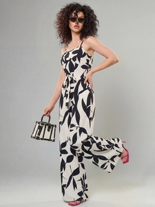 Combinaison une pièce d'été à motif zèbre, ample, sans manches, à jambes larges, pour femme, idéale pour les fêtes - Product Image 5