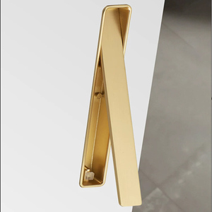 Invisible Aluminum Alloy Buckle Handles Slotted Handle Modern Design Kitchen <strong>Bedroom</strong> Cabinet Wardrobe <strong>Door</strong> <strong>Knob</strong> Embedded Pull - Product Image 2