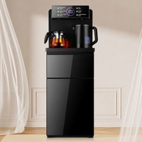 Distributeur d'eau sur pied pour bar à thé, chaud, froid et tempéré, avec télécommande tactile, alimentation automatique en eau, double bouilloire