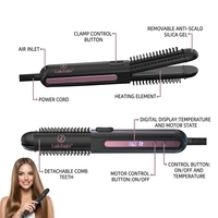 Catokan Rambut 3 in 1 Cool Air Pelurus Rambut Pelat Keramik Ion Negatif Layar LCD Alat Penata Rambut Ionik