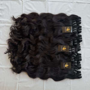 Extensions de cheveux humains indiens bruts non traités, alignés sur les cuticules, provenant de temples indiens, pour fournisseurs - Product Image 2