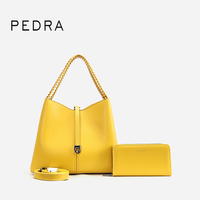 Ensemble de sacs fourre-tout de luxe 2-en-1 PEDRA pour femmes, grande capacité, sac à main professionnel pour le bureau et les trajets quotidiens avec portefeuille assorti