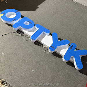 Letreros DE LA EMPRESA Led Acrílico Luz <span class=keywords><strong>Letras</strong></span> de canal Exterior 3D Acrílico Frontal y lateral Iluminado Led Tienda Sign - Product Image 6